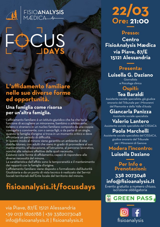 Il 22 marzo convegno sull’affidamento familiare nelle sue diverse forme e opportunità