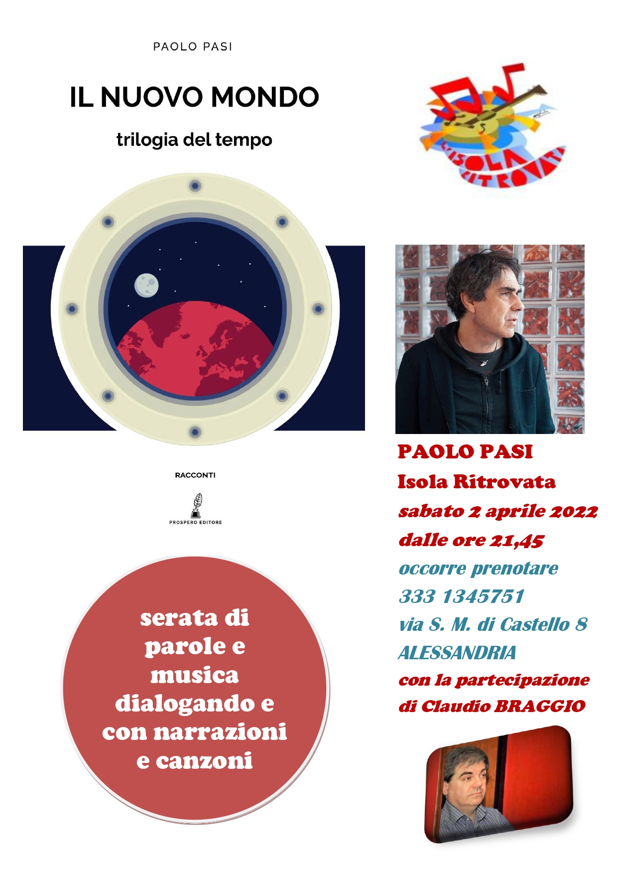 Paolo Pasi presenta il suo nuovo lavoro “Il Nuovo Mondo trilogia del tempo”