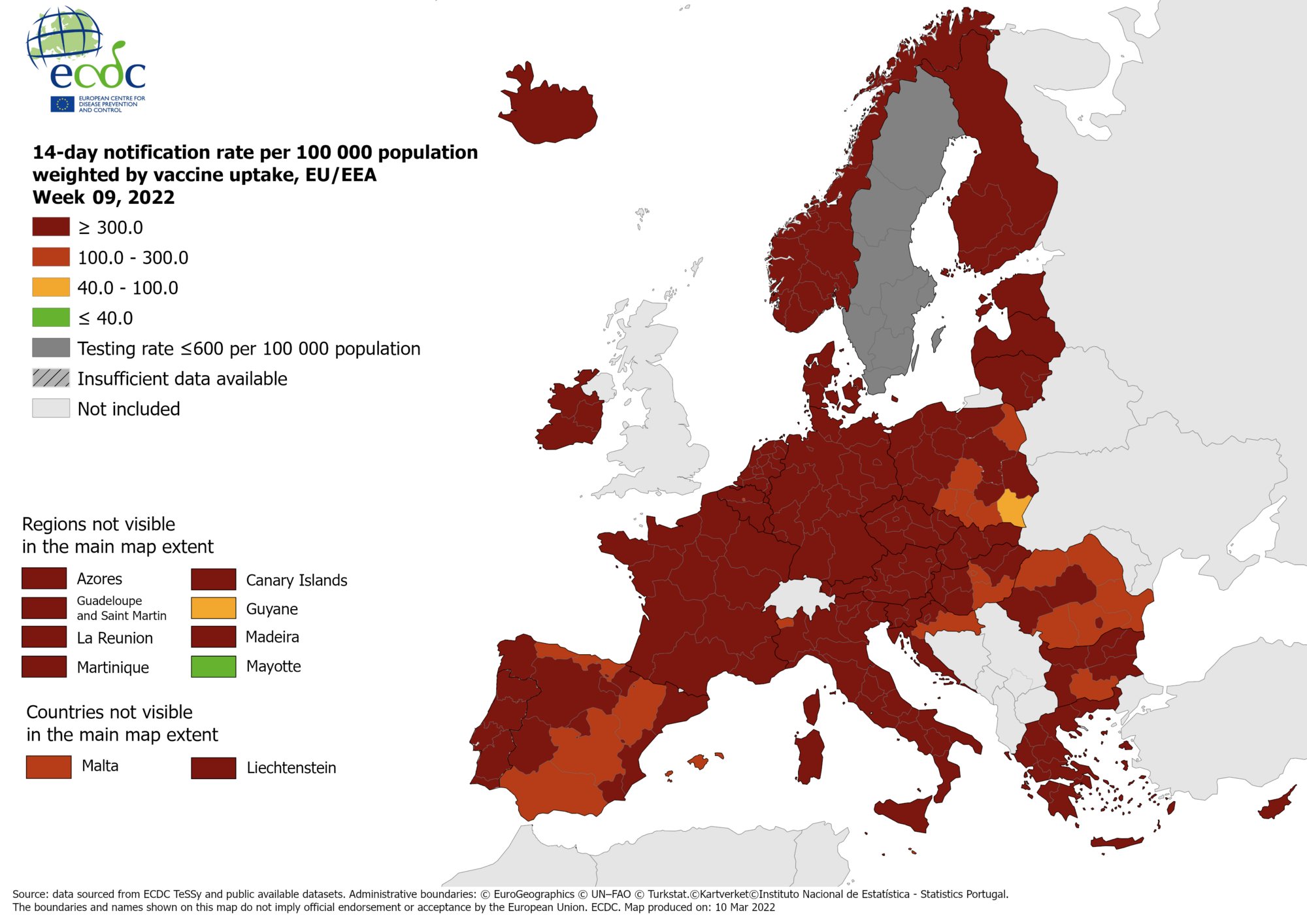 Mappa Ecdc sui contagi Covid: migliora solo la Valle d’Aosta. Piemonte ancora rosso scuro