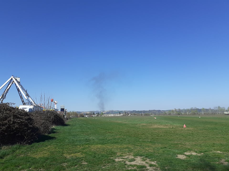 Incendio di pannelli isolanti in strada Cerca a Valle San Bartolomeo