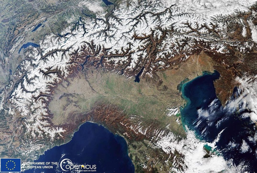 Il Nord Italia ha sempre più sete: le immagini dallo spazio