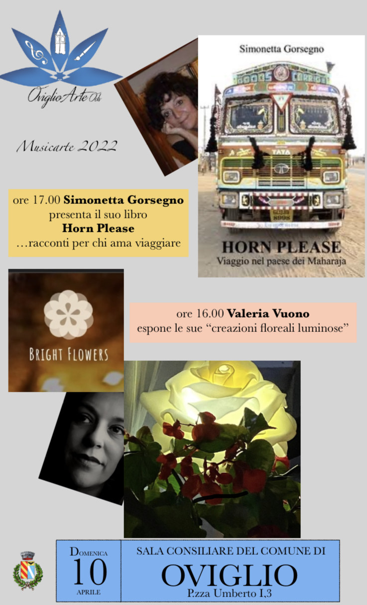 Il 10 aprile a Oviglio Simonetta Gorsegno presenta il libro “Horn Please”