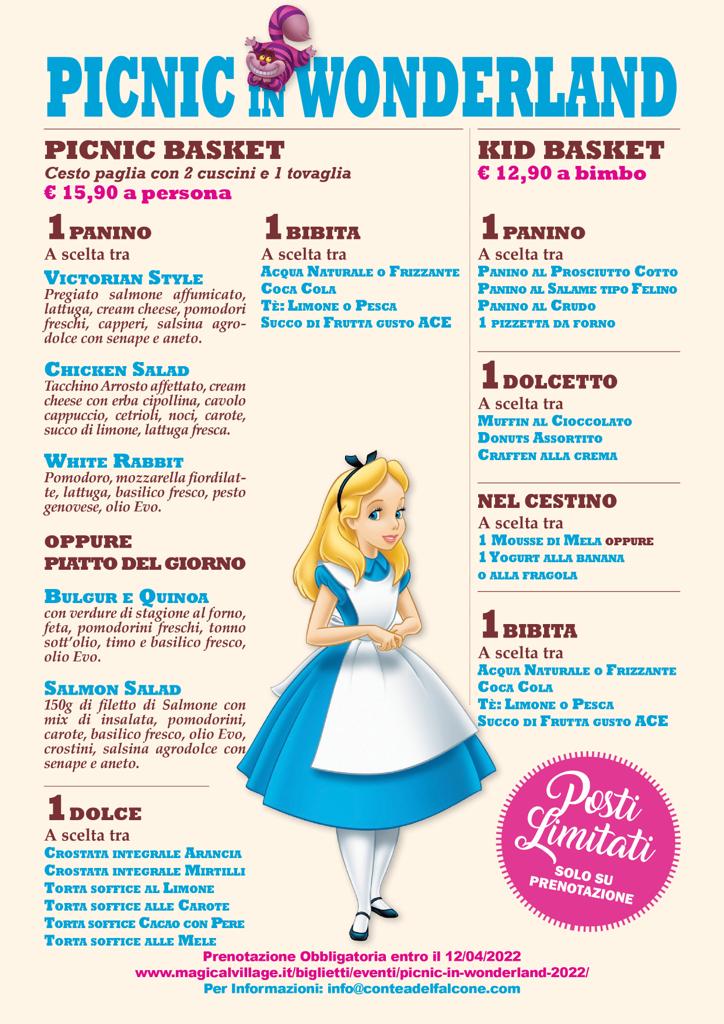 Picnic in wonderland al castello di Piovera