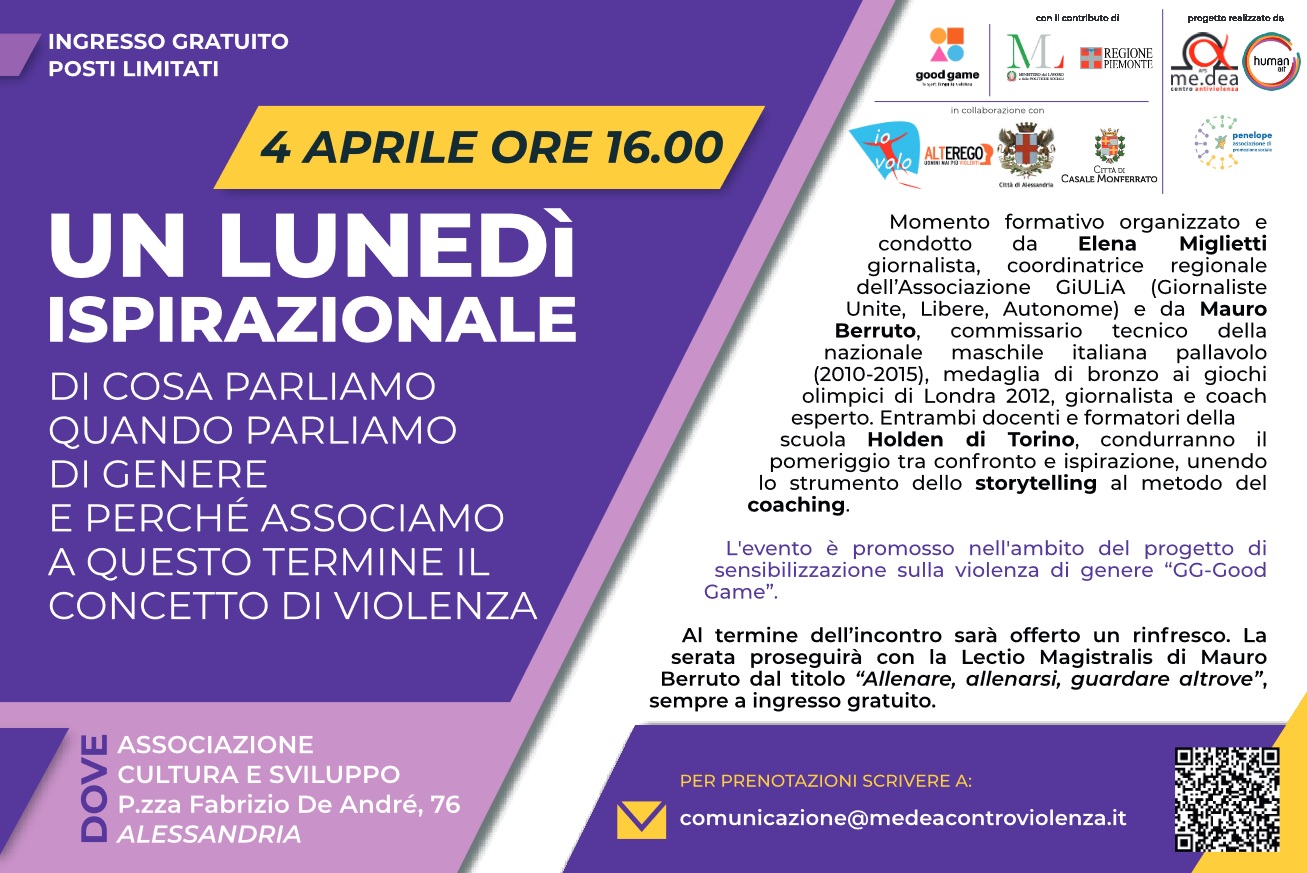 Il 4 aprile ad Alessandria “Un lunedì ispirazionale” con Mauro Berruto