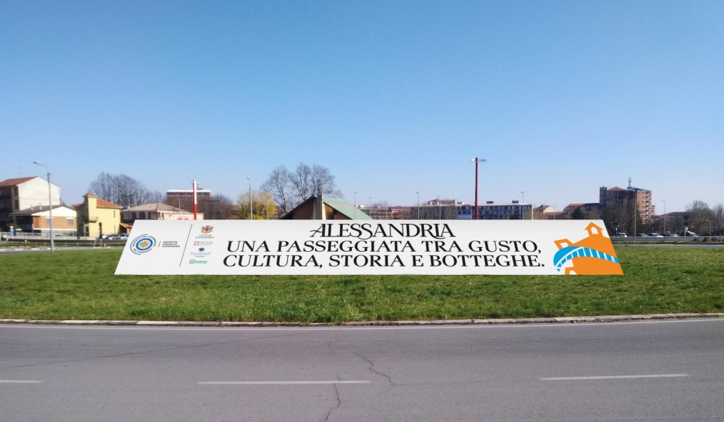 Commercio Alessandria: presto un pannello di benvenuto vicino al ponte Tiziano e piattaforme online