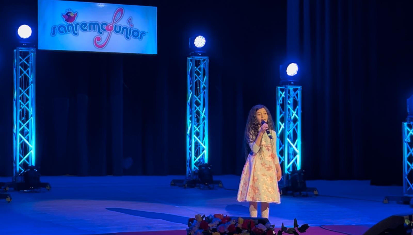 L’esibizione della piccola Ginevra Mandia, terza a Sanremo Junior