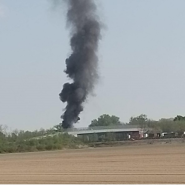 Mezzo in fiamme sull’A7 all’altezza di Tortona