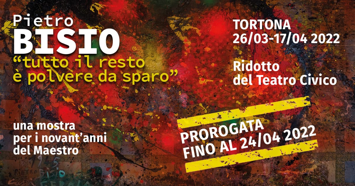 Fino al 24 aprile al Teatro Civico di Tortona la mostra “Tutto il resto è polvere da sparo”