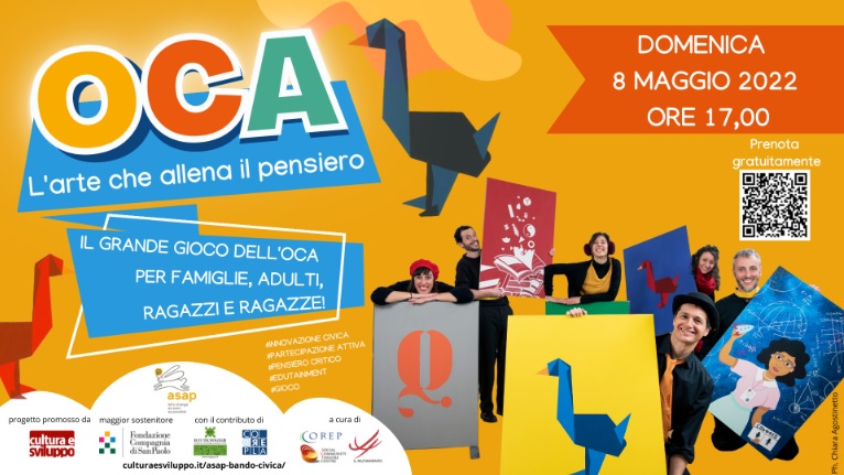 Domenica 8 maggio all’Acsal lo spettacolo interattivo “OCA. L’arte che allena il pensiero”