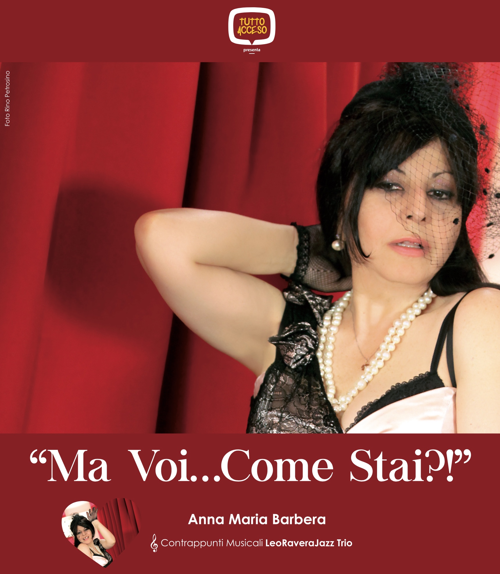 Il 6 maggio all’Alessandrino lo spettacolo di Anna Maria Barbera “Ma voi… Come stai?”