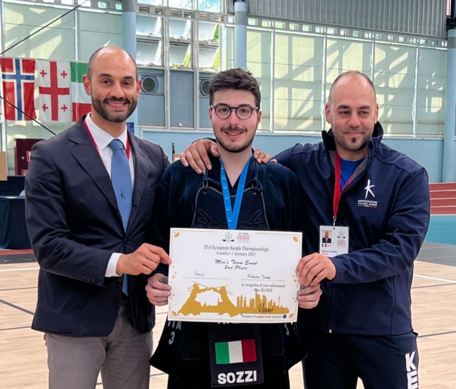 Kendo: l’alessandrino Alberto Sozzi vice campione d’Europa con la nazionale azzurra