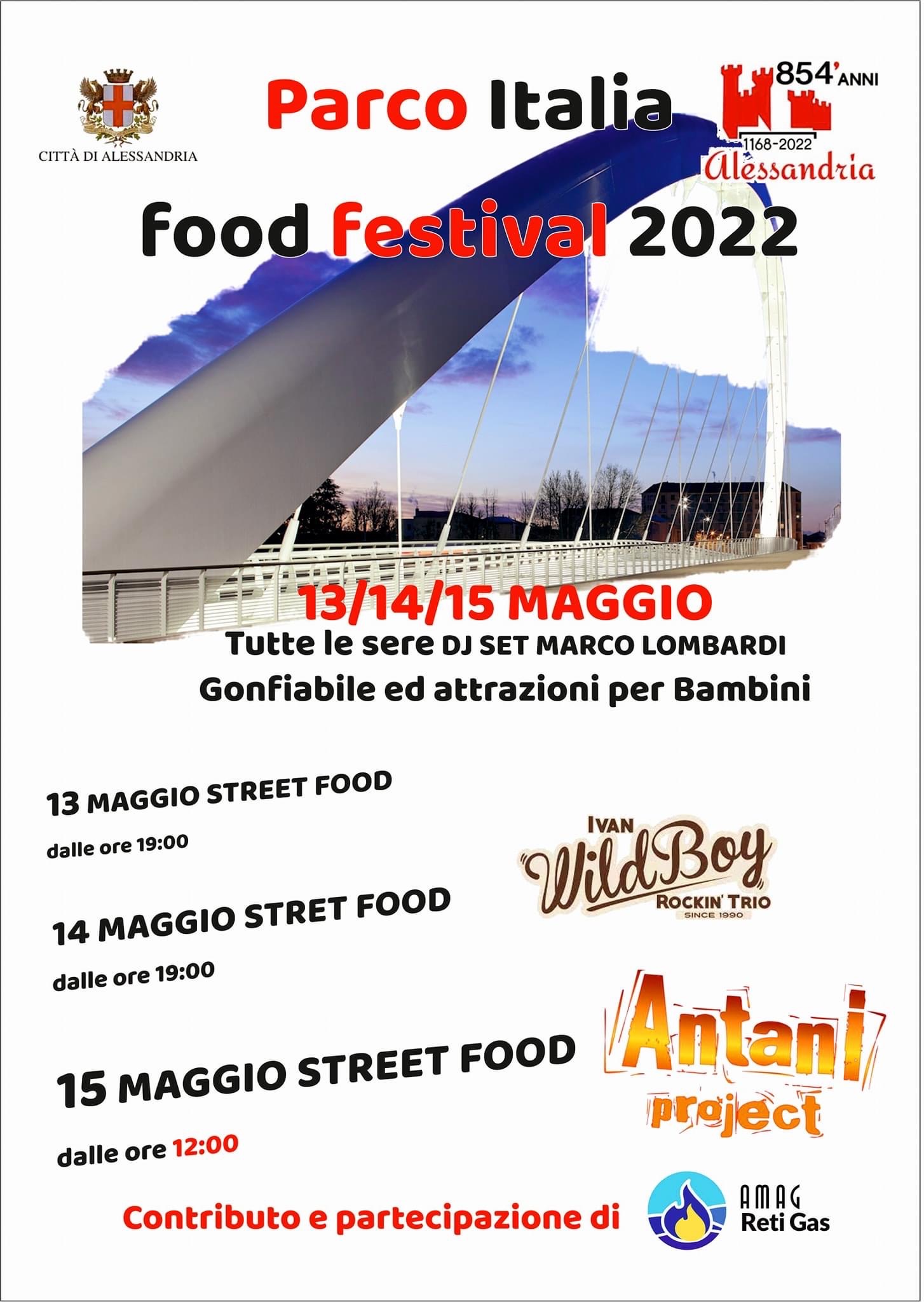 Dal 13 al 15 maggio ad Alessandria “Parco Italia Food Festival”