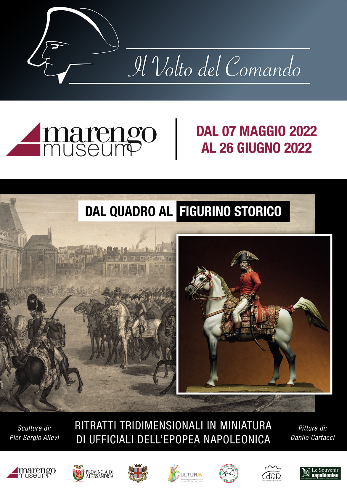 Dal 7 maggio al 26 giugno “Il volto del comando” in mostra al Marengo Museum