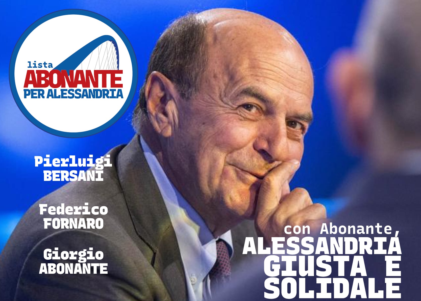 Elezioni Alessandria: il 28 maggio incontro con Pierluigi Bersani a sostegno di Abonante