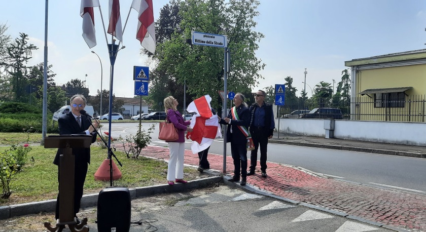 Ad Alessandria intitolato un piazzale alle Vittime della Strada