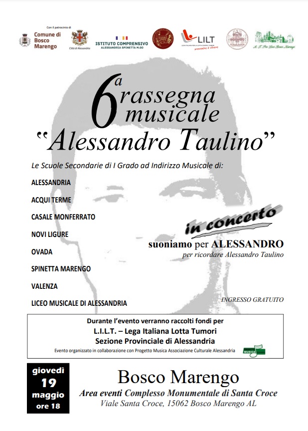 Il 19 maggio a Santa Croce la “Rassegna Taulino” per ricordare Alessandro