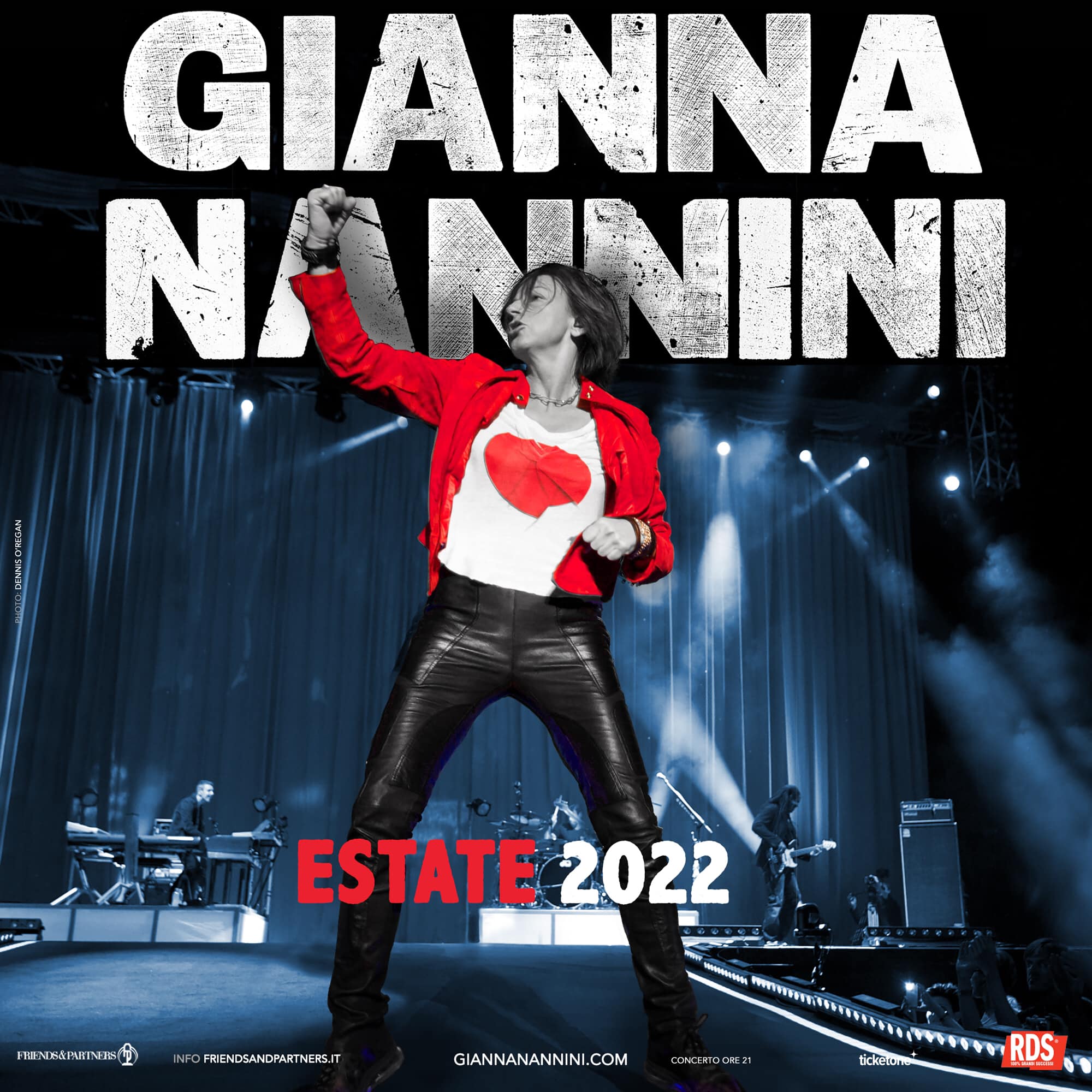 Partirà da Vercelli il tour estivo italiano di Gianna Nannini