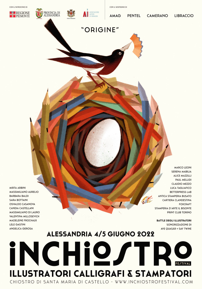 Sabato 4 e domenica 5 giugno “Inchiostro Festival” nel Chiostro di Santa Maria di Castello