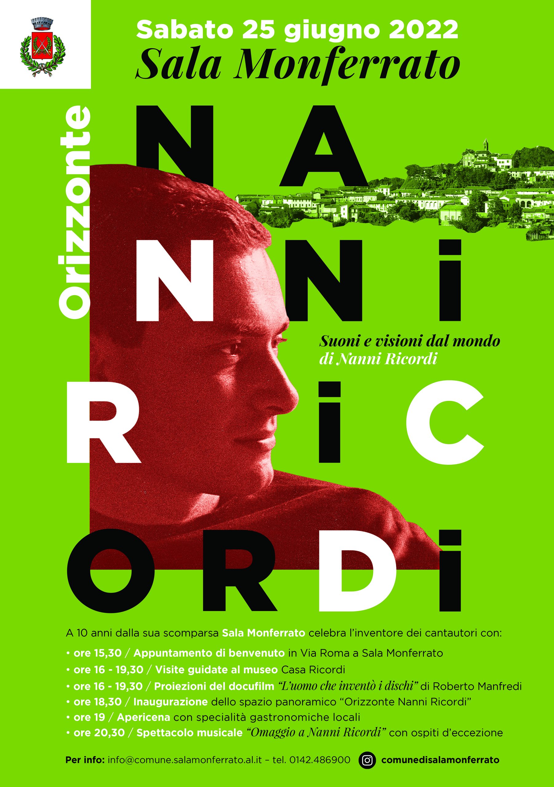 Il 25 giugno Sala Monferrato celebra il produttore musicale Nanni Ricordi