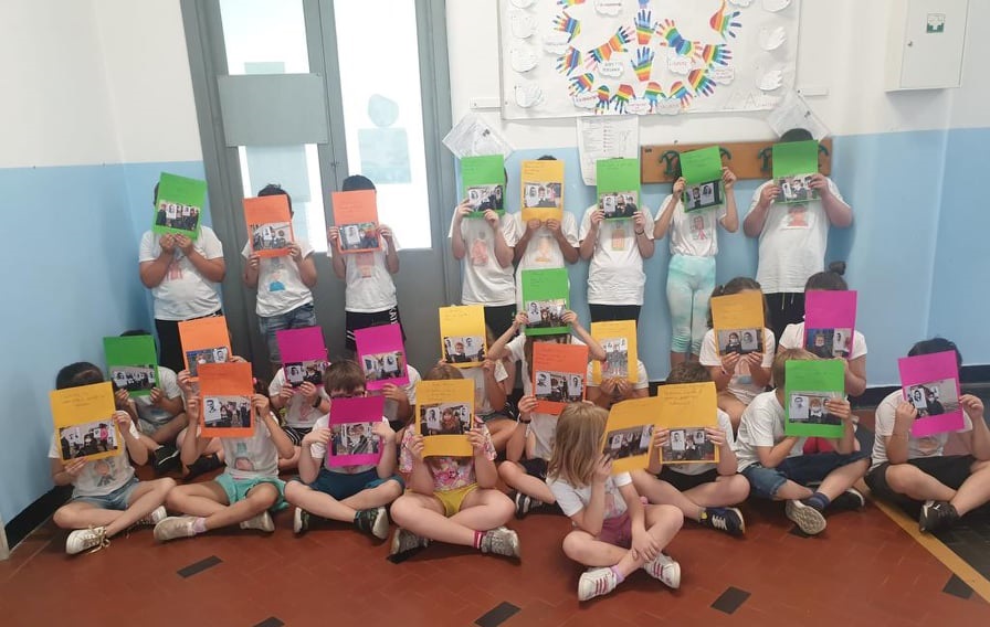 Foto di un partigiano della Banda Lenti a ogni bimbo: la 2^C della Don Minzoni ringrazia l’ex presidente Anpi