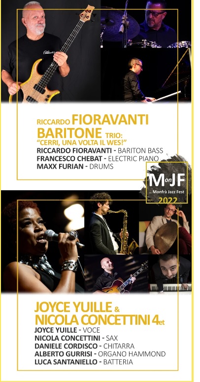 Monfrà Jazz Fest: il 25 giugno Roger Beaujolais, Riccardo Fioravanti, Joice Yuille & Nicola Concettini Quartet