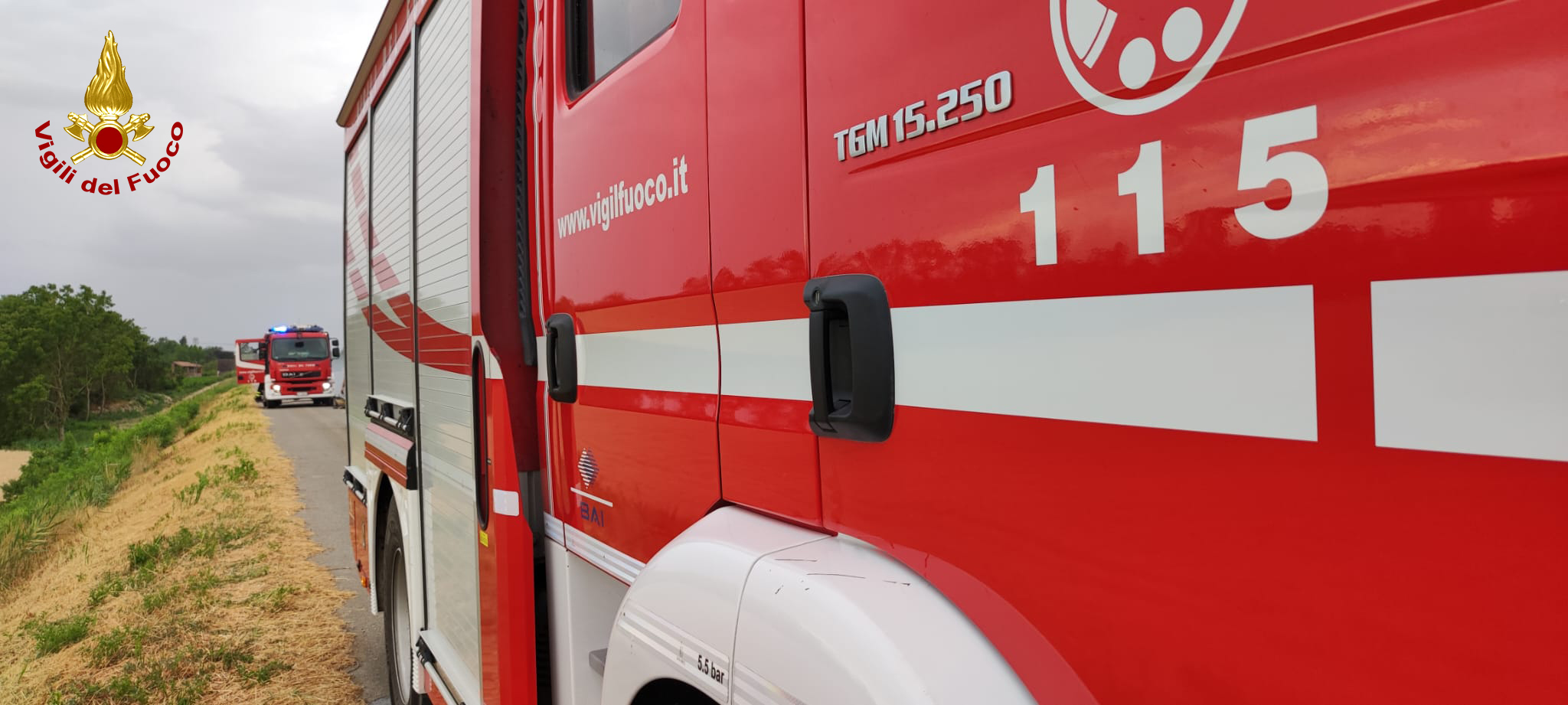 Incendio in un alloggio a Mirabello: ferito un uomo