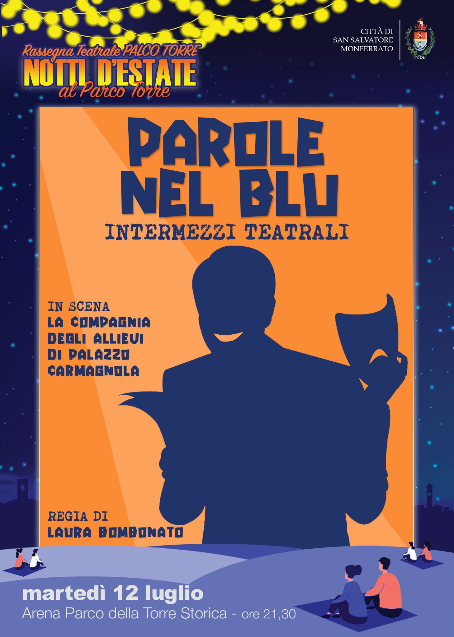Il 12 luglio il teatro protagonista con “Parole in Blu”