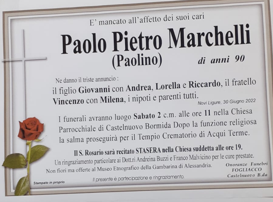 Addio a Paolino Marchelli: anima del museo della Gambarina