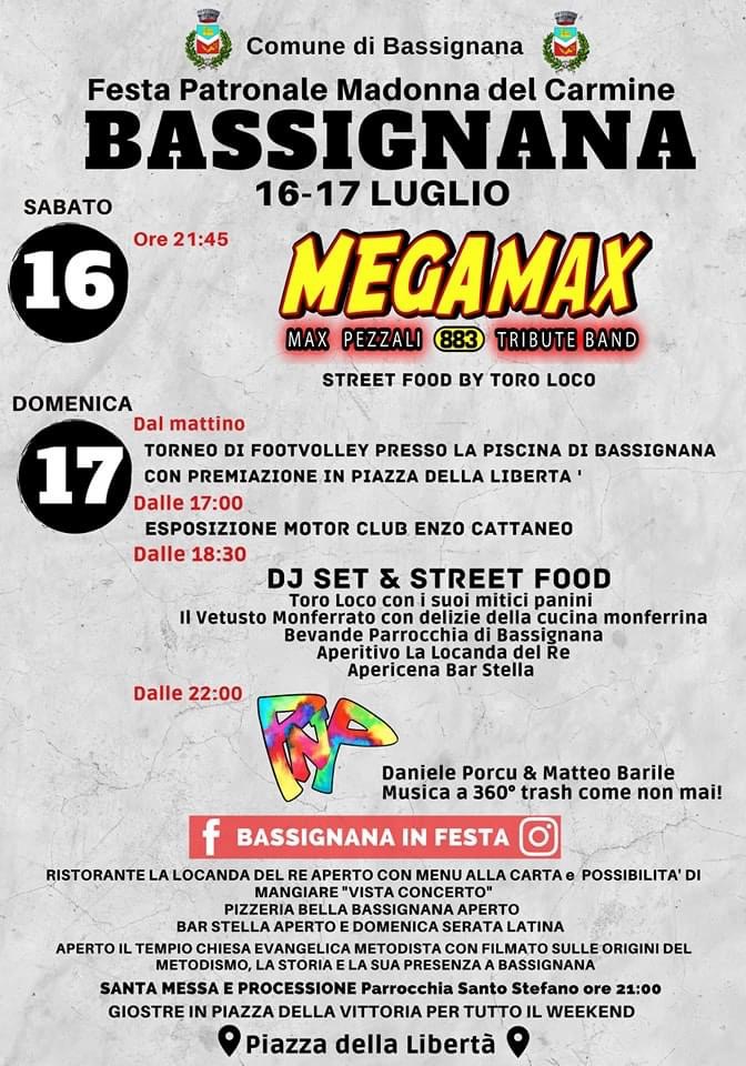 Dal 16 al 17 luglio Festa patronale a Bassignana