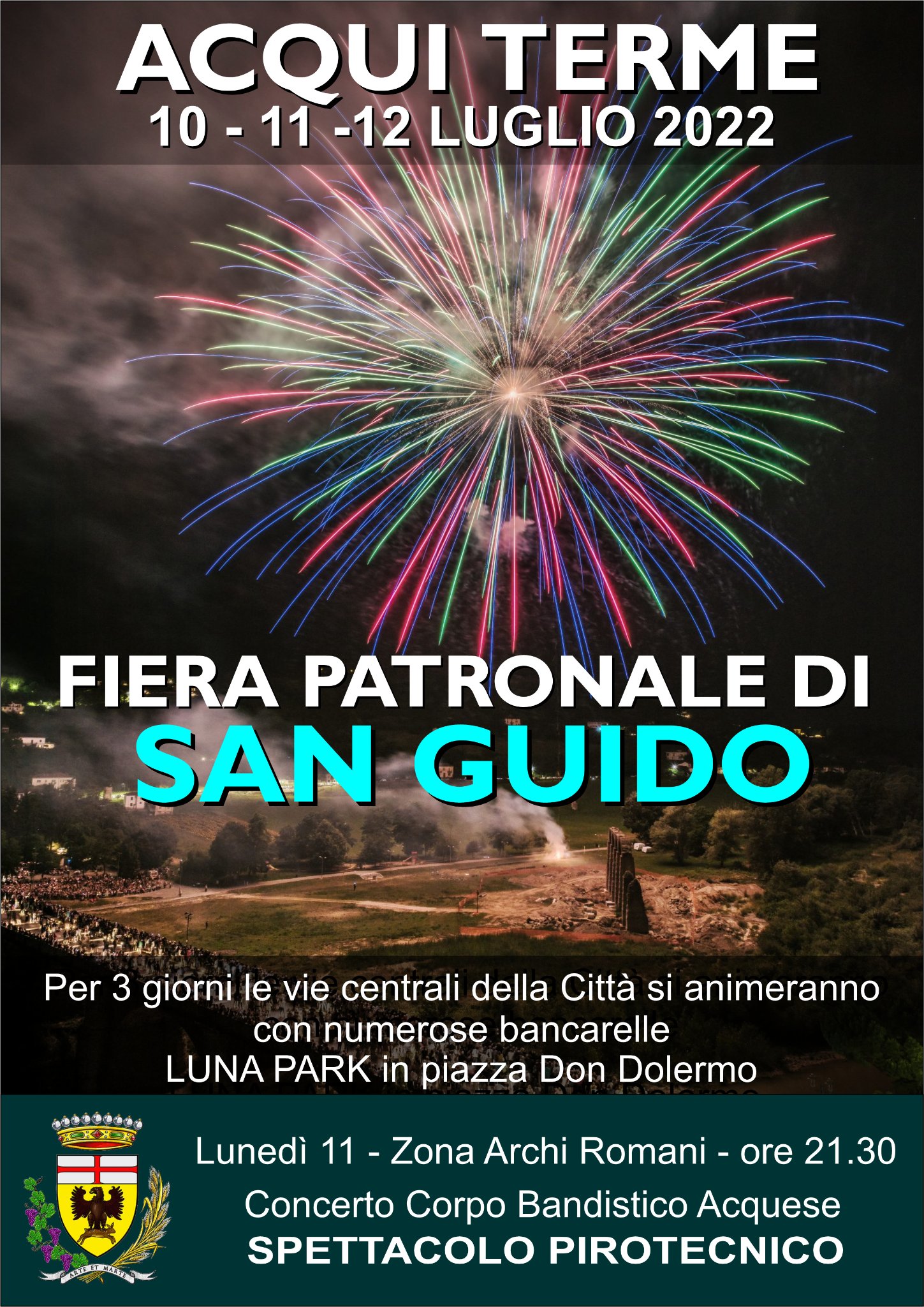 Dal 10 al 12 luglio Acqui Terme in festa per la Fiera di San Guido