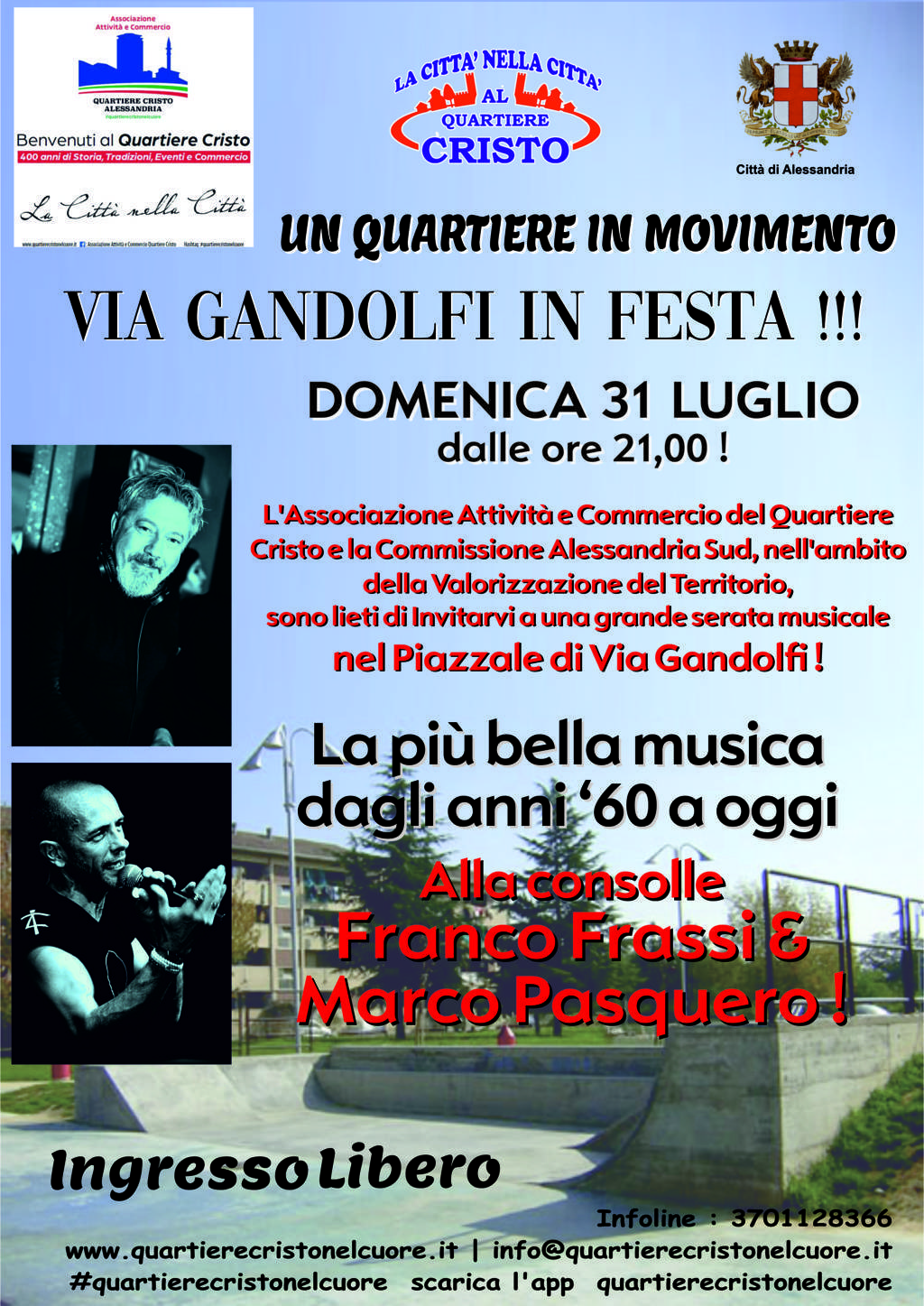 Il 31 luglio il quartiere Cristo si accende con “Via Gandolfi in Festa”