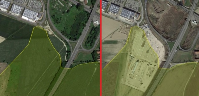 Rapporto consumo di suolo 2021: area del polo Amazon di Alessandria “potenzialmente allagabile”