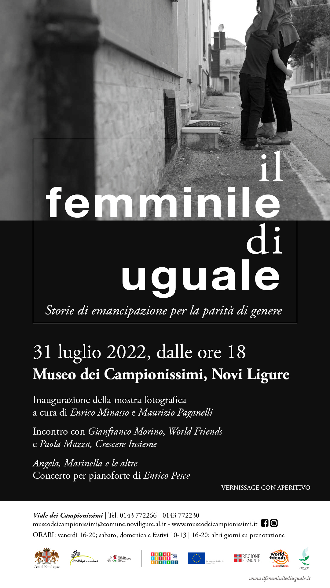 Dal 31 luglio al Museo dei Campionissimi di Novi la mostra “Il Femminile di uguale”