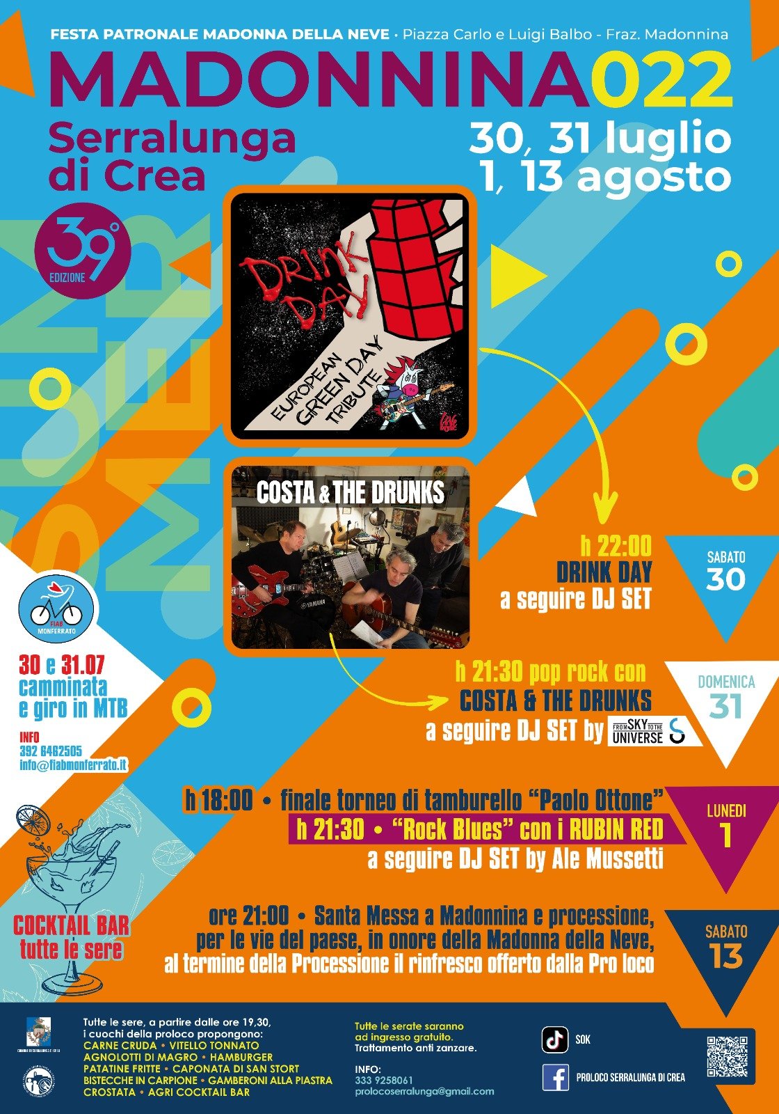 Sabato 13 agosto a Serralunga di Crea la Grande Festa a Madonnina