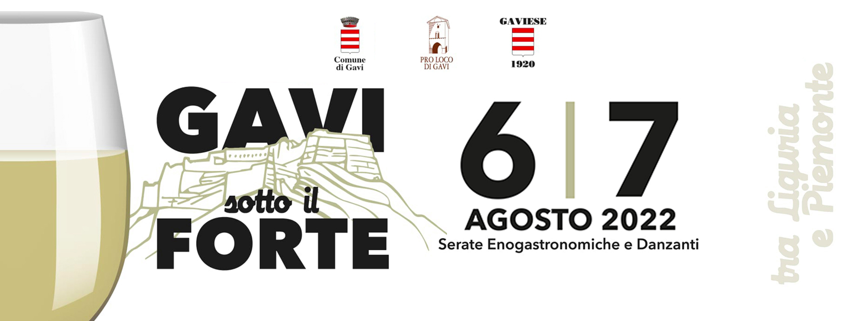 Il 6 e il 7 agosto musica, vino e buon cibo a “Gavi sotto il Forte”