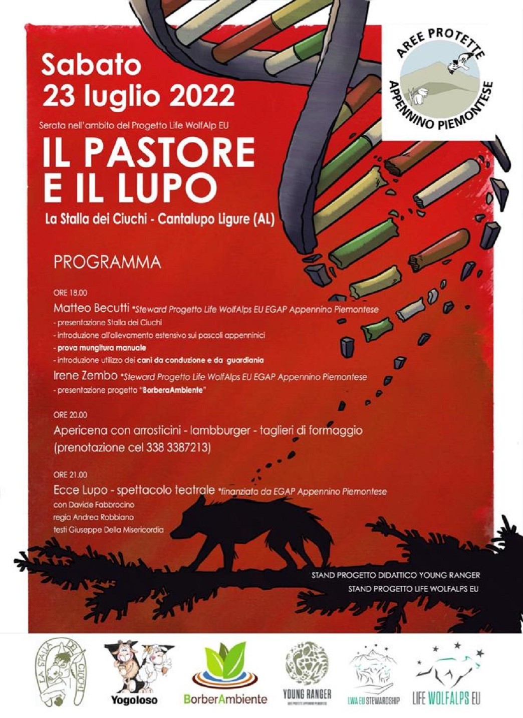Il 23 luglio a Cantalupo la serata serata “Il Pastore e il Lupo”
