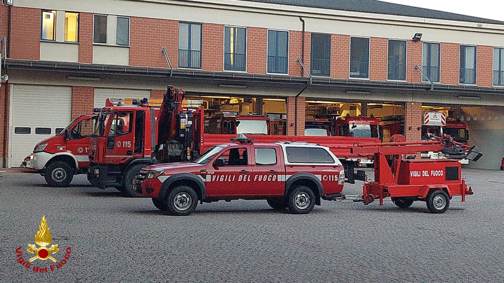 I Vigili del Fuoco di Alessandria in Toscana per fornire aiuto dopo il maltempo