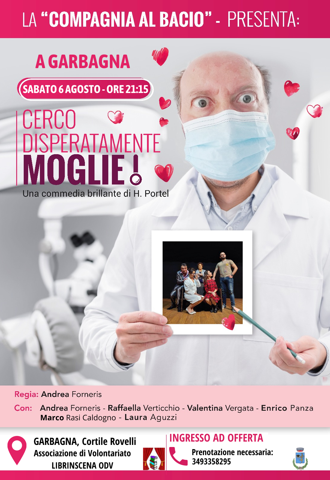 Il 6 agosto a Garbagna la commedia “Cerco disperatamente moglie!”