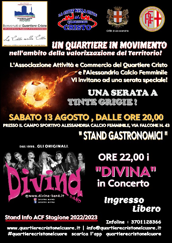 Sabato 13 agosto doppio evento al quartiere Cristo con i “Mambo” e i “Divina”