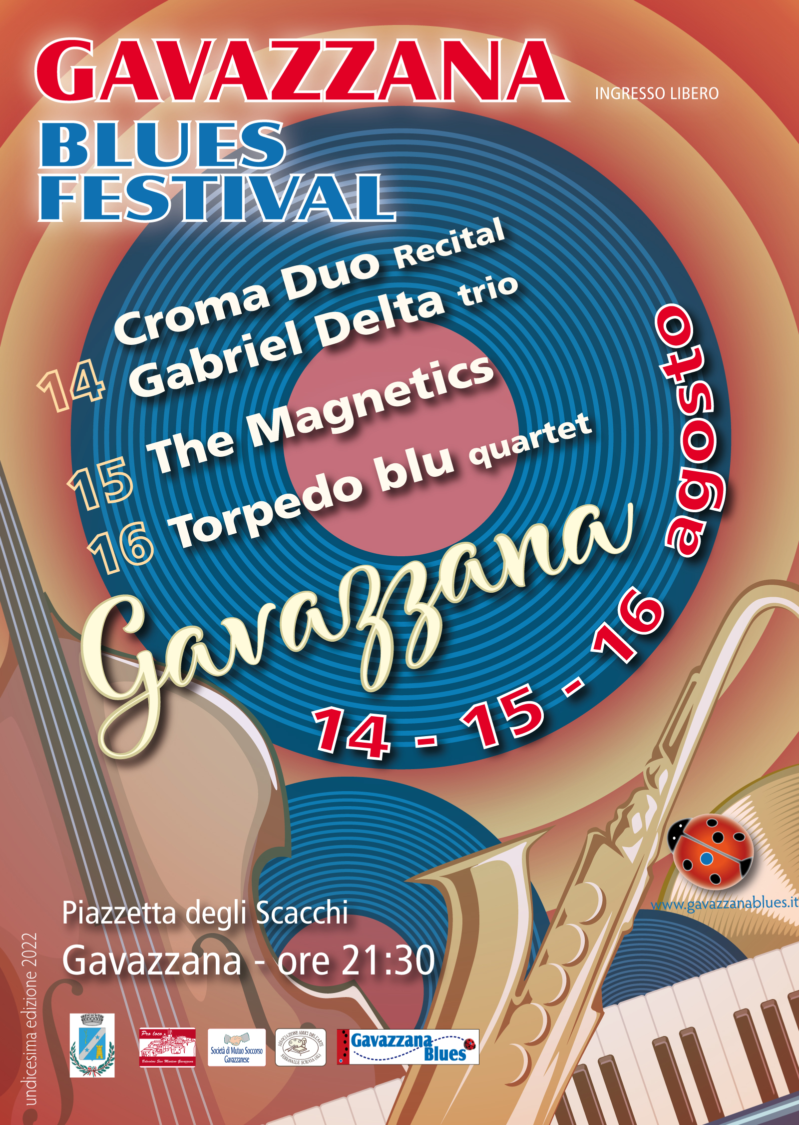 Gavazzana Blues Festival: i concerti in programma dal 14 al 16 agosto