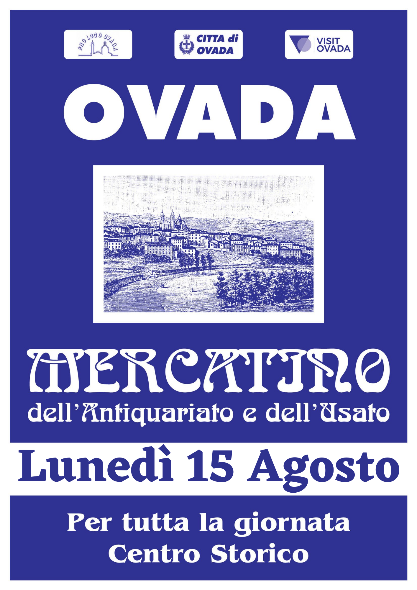 Il 15 agosto a Ovada torna il Mercatino dell’Antiquariato e dell’Usato