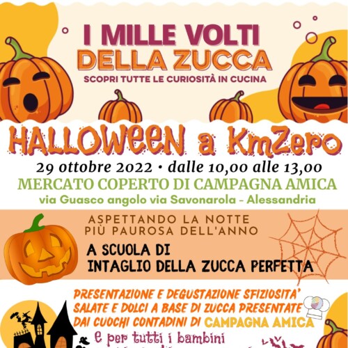 Halloween, il 29 ottobre ‘Zucca Day’ al Mercato Coperto di Via Guasco