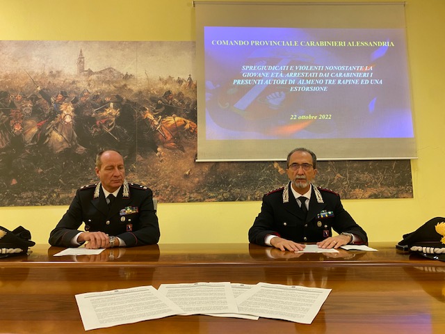 Rapine e una estorsione. I Carabinieri di Acqui arrestano due giovani “spregiudicati e violenti”