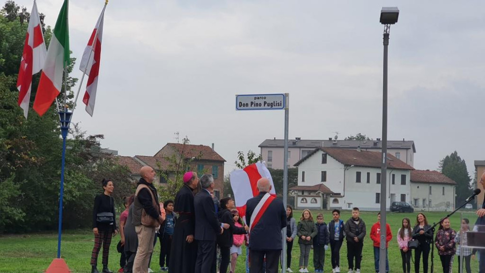 Alessandria ora ha uno spazio che ricorda don Pino Puglisi