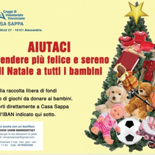 Casa Sappa aiuta i bambini delle famiglie disagiate con una raccolta fondi