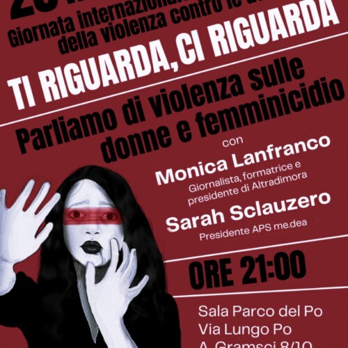 La violenza di genere “ti riguarda, ci riguarda”. A Casale un incontro pubblico e sabato presidio in piazza Mazzini