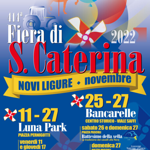 Dal 25 al 27 novembre la Fiera di Santa Caterina a Novi Ligure