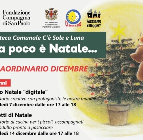 Giochi e laboratori sotto l’Albero nello “Straordinario dicembre” della Ludoteca C’è sole e luna