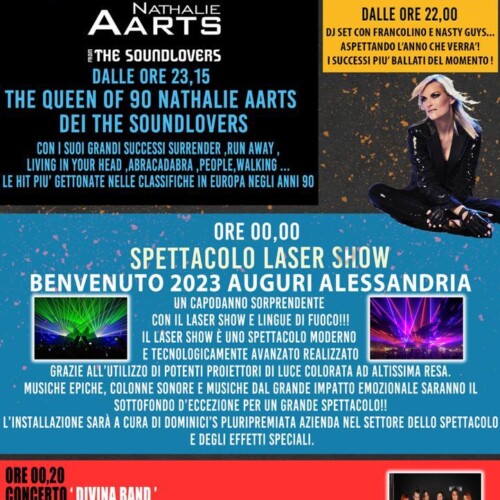 Il 31 dicembre in piazza Marconi il Capodanno di Alessandria