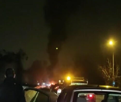 A fuoco un mezzo pesante tra Spinetta e Alessandria: al lavoro i Vigili del Fuoco
